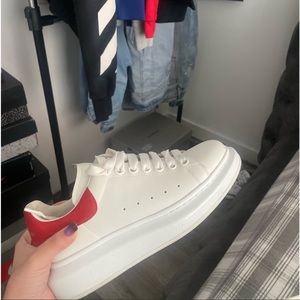 White and Red Alexander McQueen’s size women’s 7 (37s)